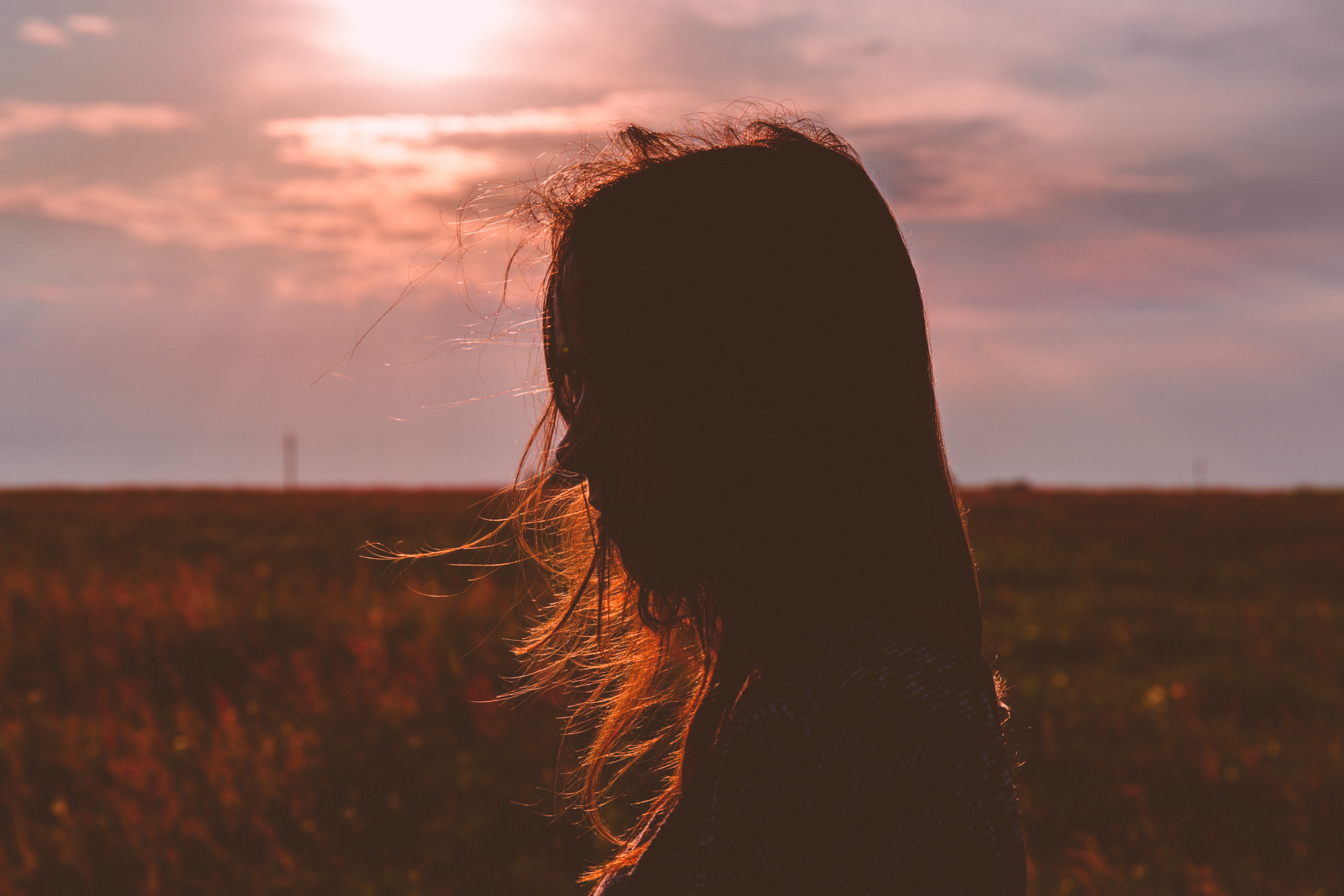 woman in profile